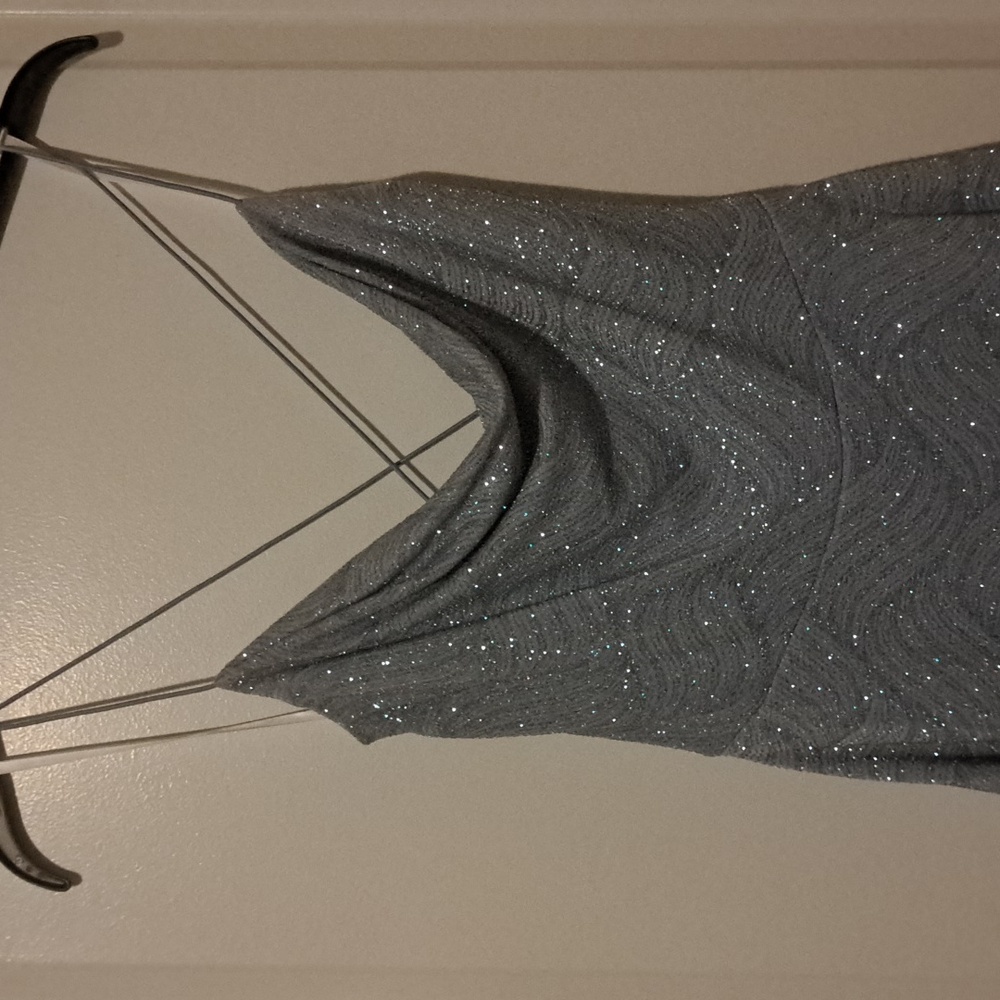 Periwinkle Sparkly Mini Dress